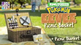 NEW Eevee Picnic Basket Set + Blanket! (COMING SEPTEMBER)