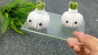How to make kawaii garlic Pipe cleaner DIY | Pipe cleaner | cute diy