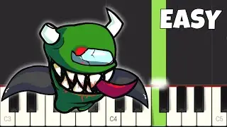 Ejected vs Impostor - EASY Piano Tutorial - Friday Night Funkin'