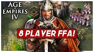 an EPIC 8 Player FFA Nomad! Who is the last man standing? Age of Empires 4