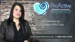 Our business coaching mission - Leaders Who Care