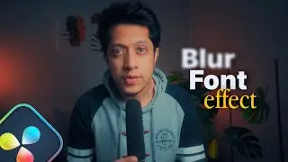 How To Make Cool Blurry Text In DaVinci Resolve!