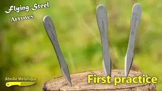 Knife Throwing - Flying Steel Arrow - First practice
