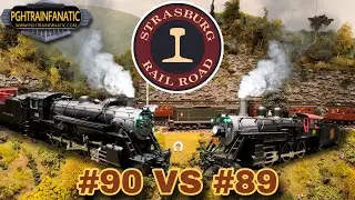 STRASBURG Railroad #90 & #89 Invade MY TRAIN LAYOUT!!!