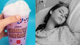 GRIMACE SHAKE MEME STARTED WITH GIRL WHO REALLY GOT SICK?