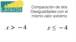 Comparación de dos deisgualdades con un valor extremo común
