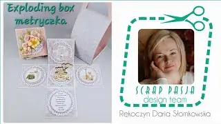 Exploding box metryczka- insporacja dla @scrappasja9187