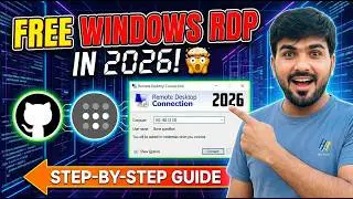 FREE Windows RDP in 2026 Using GitHub + Tailscale (Step-by-Step)