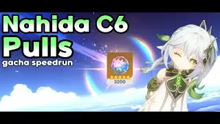 Nahida C6 pulls - gacha speedrun