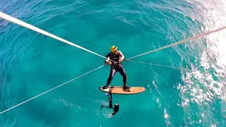 Fuerteventura, 2021 Dec.  F One Slice Bamboo Foil 5'1.