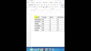 MS Word Convert Table to Text shorts ||  How to Convert table to text in ms word