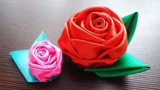 Розы из атласных лент - Розы из атласных лент своими руками
