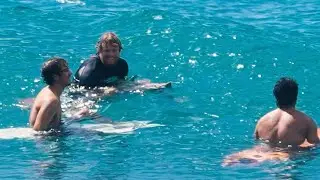 FIRST SURF BACK FROM INJURY WITH JOHN FLORENCE & ELI OLSON
