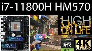 High On Life 4K Super High Ultra RTX 3070TI intel i7-11800H 4.6 GHz HM570 MAXSUN motherboard