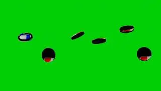 Green Screen collection of the Best Falling Coins