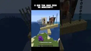 Qual tem mais peso minecraft?