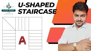 U Shaped Staircase Design | Stair Steps Calculation in U Shape | Minimum Space For U Shaped Stair
