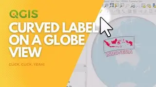 A method for creating curved labels in QGIS