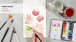 Tutorial: DIY watercolour painting with flowers