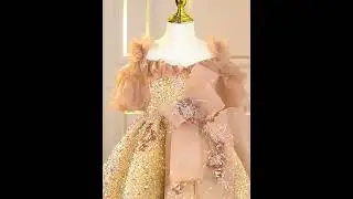 Luxury Sparkly Flower Girl Dress Junior Bridesmaid Dress
