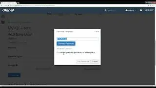 How to create database username via cpanel - Course +HD + Latest - P17