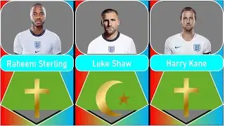 England World Cup 2022 Squad Religion Christian, Muslim