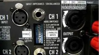 Bridging a QSC amplifier - Stage Left Audio