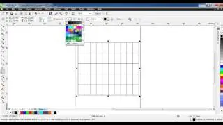 How to  Draw table in Coreldraw X6 Tutorial