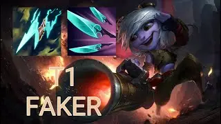 T1 Faker Tristana Mid VS Leblanc | KR GrandMaster Patch 14.3
