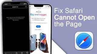 Fix Safari Cannot Open the Page on iPhone [2022]