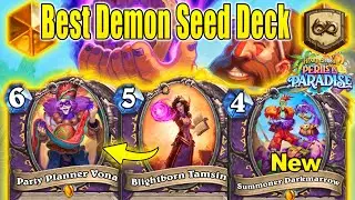 NEW Warlock Legendary In Best Demon Seed Warlock Deck Is Cool At Perils in Paradise | Hearthstone
