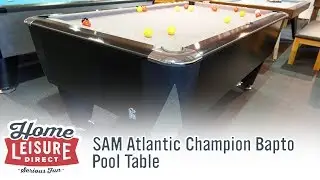 SAM Leisure Atlantic Champion BAPTO Pool Table (Black Titanium Finish)