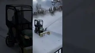 John Deere 44 inch blower in action