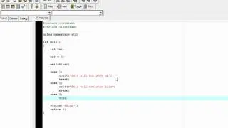 C++ Lesson 5: Switch!