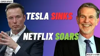 Market Update: Tesla Slips while Netflix Soars. Updates of FCX, Intel, and key Macro