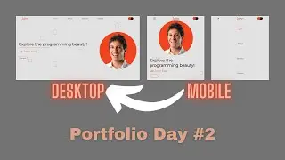 Animated Portfolio With Dark Mode Toggle Day-2 (responsive) || HTML, CSS and JavaScript - ramCoder