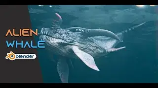 Alien Whale Creature | Blender 3D Project