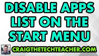 How To Disable Start Menu Apps List In Windows 10 (2022)