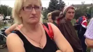 Даже после прихода украинцев в Славянск местные жители не выражают любовь к Украине