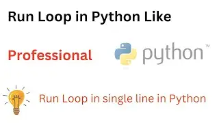 Python Basics: for loop in python | one line for loop python