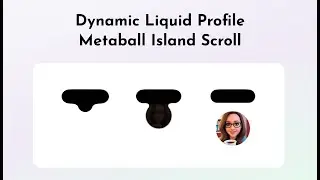 Dynamic Liquid Profile: Metaball Island Scroll