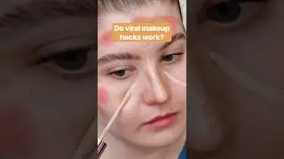 Would you try these viral makeup hacks? #makeup #beautyhacks #makeuptrends