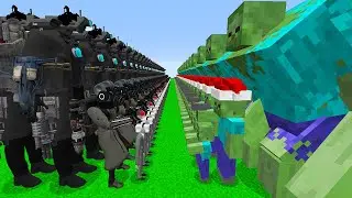 TİTAN KAMERA ADAM ORDUSU VS ZOMBİ ORDUSU 😱 - Minecraft