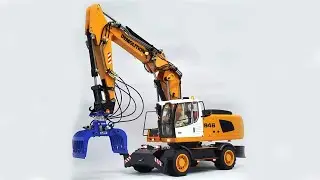 946EW RC Metal Hydraulic Wheel Excavator Model Adult Toy