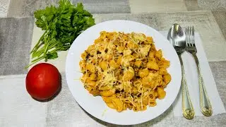 Макароны с фаршем. Вкусно и просто 🍝