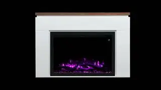 Modern Ember Sabrina Smart Electric Fireplace Mantel Package