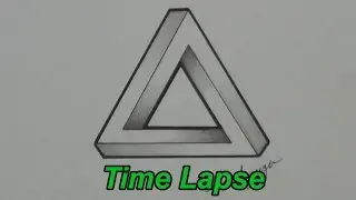 Drawing An Impossible Triangle (Time Lapse)