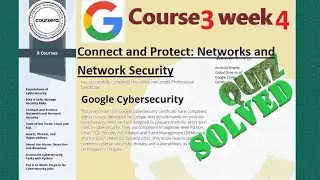 Answers|Connect and Protect: Networks and Network Security | course 3 week 4 |Google Cyber Security|