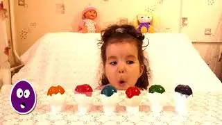 Учим английский язык с цветными яйцами из желе/потешки для детей / Learn Colors with eggs