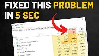 How to fix 100% Disk usage issue in Windows 10 PC? #Shorts